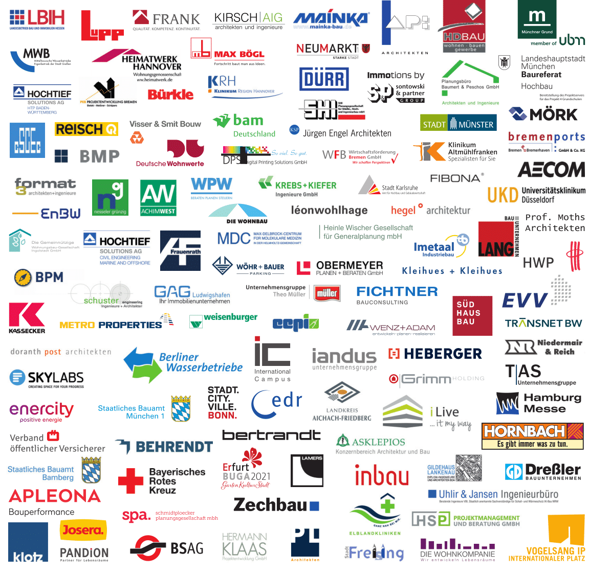 Referenztafel der Kunden von Netzwerkplan